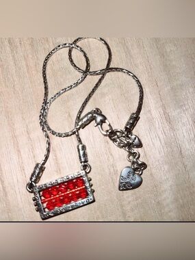 Brighton Red Glass Beaded Necklace